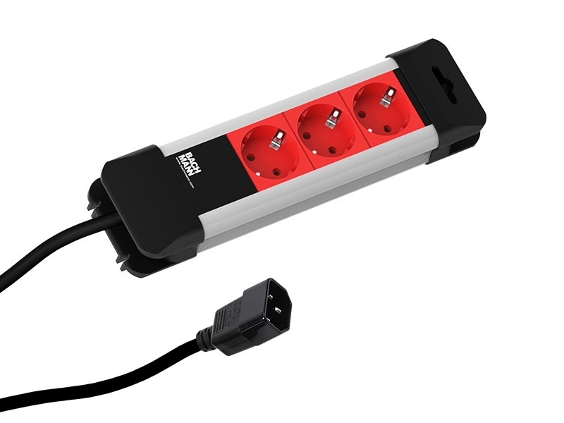 Bachmann CONNECTUS 3-fach Steckdosenleiste , 2m, C14 Kaltgerätestecker (330.300) Image