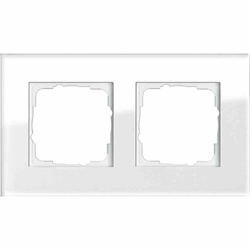 Gira Esprit Rahmen, 2f, weiß, Glas, Unterputzmontage, 021212 Image