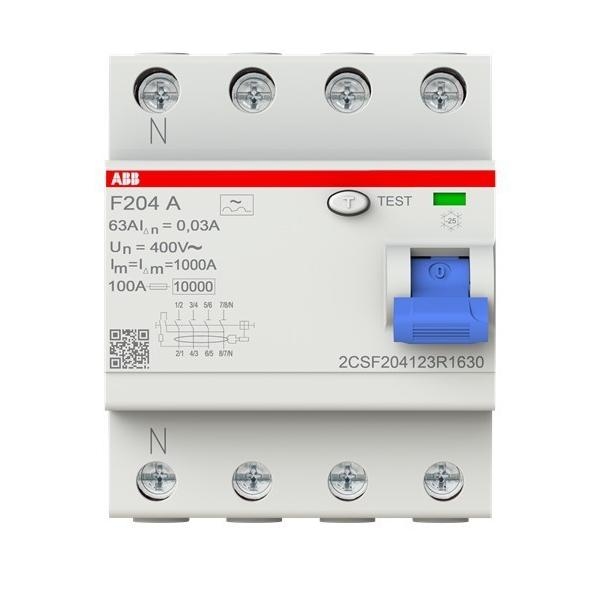 ABB Stotz S&J FI-Schutzschalter F204A-63/0,03L 2CSF204123R1630 Image