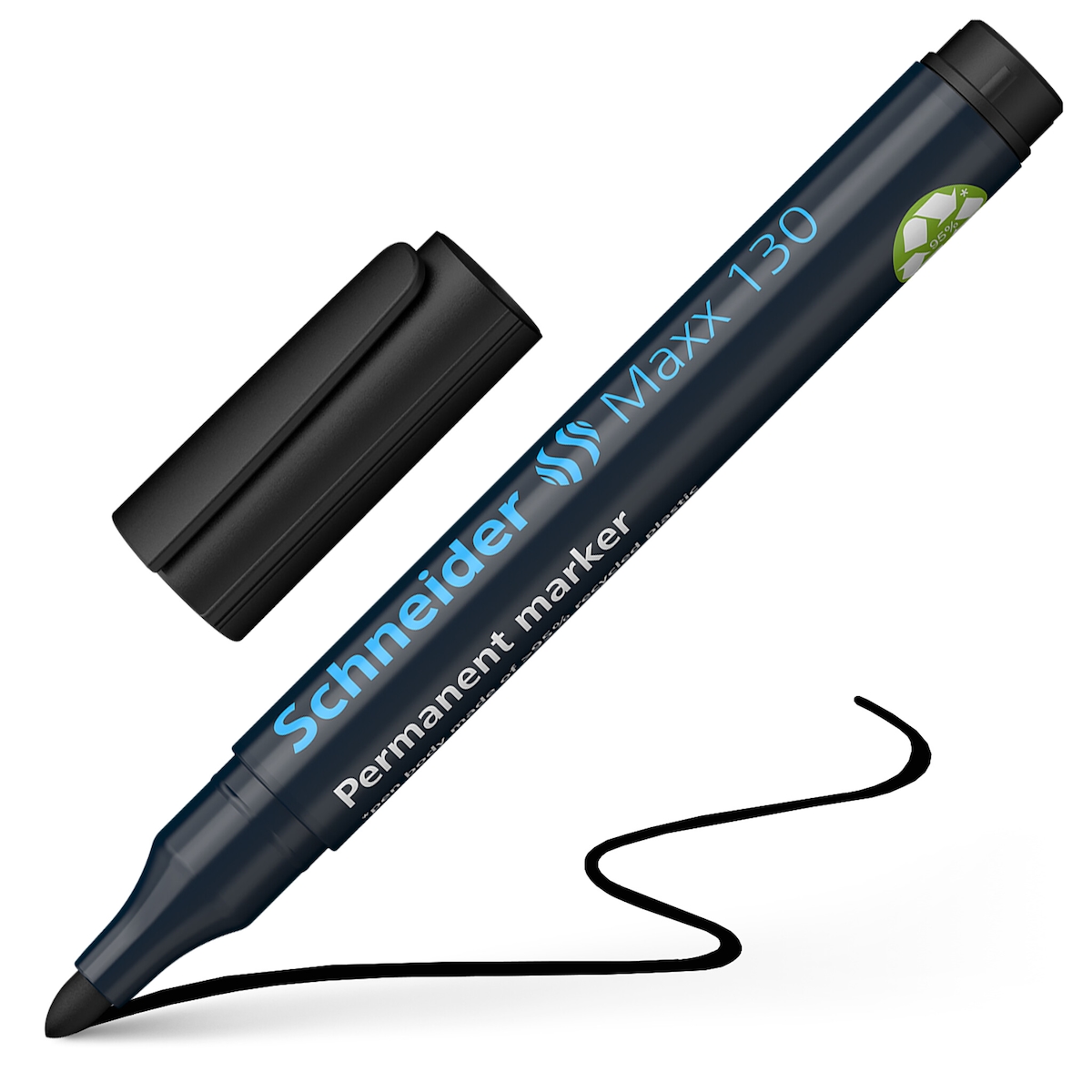 Schneider Permanentmarker Maxx 130 - Rundspitze, 1-3 mm, nachfüllbar, schwarz Image