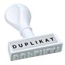 Stempel Duplikat 45x6mm