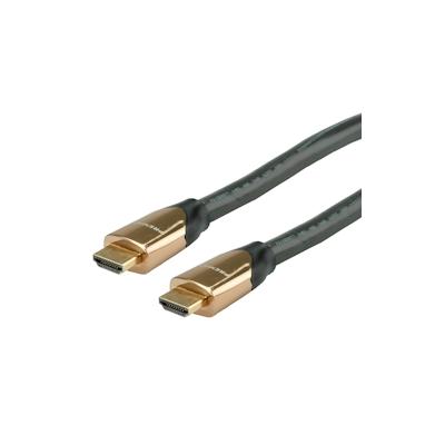 ROLINE 4K PREMIUM HDMI Ultra HD Kabel mit Ethernet, ST/ST, schwarz, 7,5 m