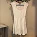 American Eagle Outfitters Dresses | America Eagle Cream Tshirt Lace Dress | Color: Cream | Size: Xs