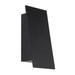 dweLED Slant LED Outdoor Sconce Glass/Metal in Black | 10.63 H x 3.25 W x 5 D in | Wayfair WS-W14911-BK