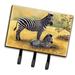 Caroline's Treasures Zebras by Daphne Baxter Wall Key Organizer w/ Key Hooks Metal in Yellow | 7.5 H x 8 W x 1.25 D in | Wayfair BDBA0308TH68