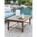 Tommy Bahama Outdoor Harbor Isle Rectangular Cocktail Table Wood/Metal in Brown | 19.5 H x 48.75 W x 32 D in | Wayfair 3935-945