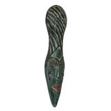 World Menagerie Beautiful African Woman African Wood Mask Wall Décor in Black/Brown/Green | 23 H x 6 W x 3.2 D in | Wayfair 173474