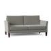 Greyleigh™ Logan 67.75" Flared Arm Loveseat w/ Reversible Cushions Polyester/Other Performance Fabrics in Red/Gray | Wayfair