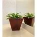 Floridis Zurique Resin Pot Planter Plastic in Red | 13.39 H x 13.78 W x 13.78 D in | Wayfair 10.16.0350