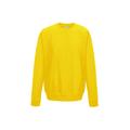 Just Hoods By AWDis JHA030 Adult 80/20 Midweight College Crewneck Sweatshirt in Sun Yellow size Small | Ringspun Cotton