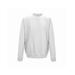 Just Hoods By AWDis JHA030 Adult 80/20 Midweight College Crewneck Sweatshirt in Arctic White size Small | Cotton/Polyester Blend