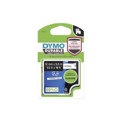 DYMO D1 - Hochleistungsetiketten - Schwarz auf Weiß - 12mm x 5.5m