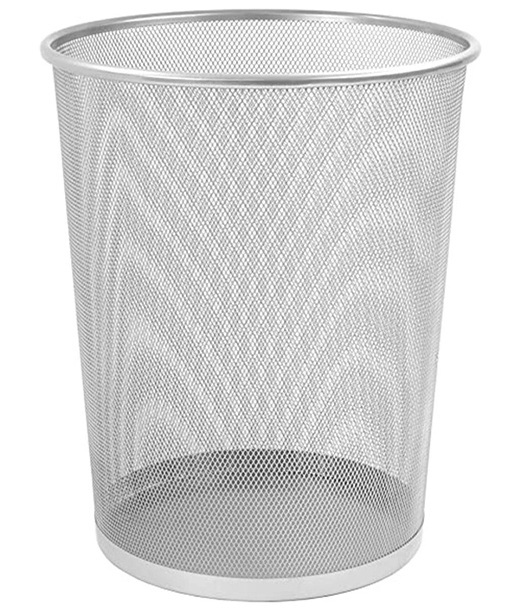 Q-Connect Papierkorb Metalldraht 19 Liter - silber Image