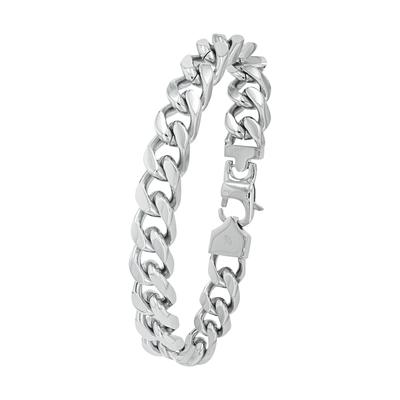 amor - Armband für Herren, Edelstahl Herrenschmuck 1 ct Weiss