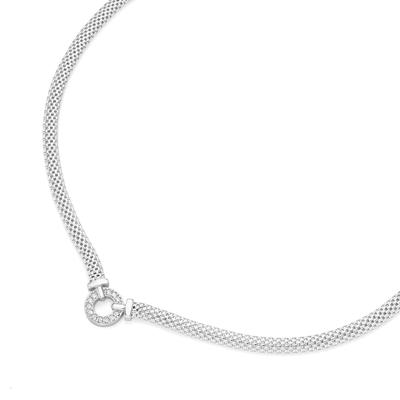 Smart Jewel - Collier elegant mit Zirkonia, Silber 925 Ketten 1 ct Weiss Damen