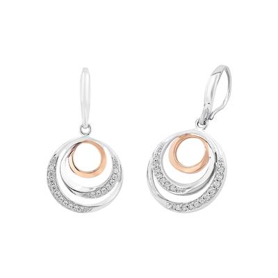 amor Ohrhänger Bicolor Weiss Damen Image
