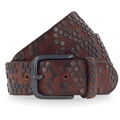 b.belt - Nietengürtel Leder Gürtel 1 ct Braun Damen (129.89 € / 1 ct) Image