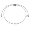 Glanzstücke München Armband Herz Sterling Silber in 15,0 - 22,0 cm, flexibel einstellbar Damen