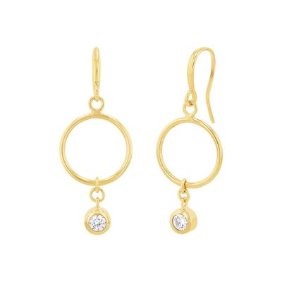 amor Ohrhänger Gold Weiss Damen Image