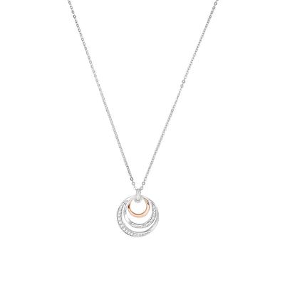 amor - Kette mit Anhänger für Damen, 925 Sterling Silber, Zirkonia synth. Ketten 1 ct Weiss