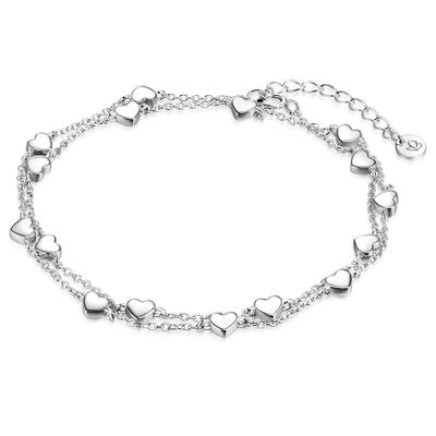 Glanzstücke München Armband Herz Sterling Silber in 36,0 cm Basislänge + 3,0 Verlängerung Damen Image