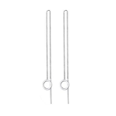 Elli Basic Durchzieher Kreis Rund Minimal 925 Silber silberfarben Damen Image
