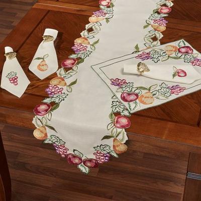 Fruitful Table Runner Oatmeal, 14 x 90, Oatmeal