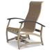 Red Barrel Studio® Hinch Marine Grade Sling Hidden Motion Chat Swivel Patio Chair in Gray/Brown | 39 H x 27.5 W x 28.5 D in | Wayfair