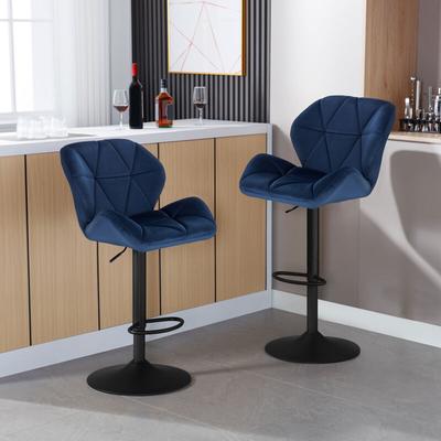WOLTU Barhocker 2er Set Barstuhl Tresenhocker Bistrohocker Designer Hocker mit Rückenlehne, Image