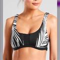 Athleta Swim | Athleta Adriata Retro Palm Bikini Top Size S | Color: Black/White | Size: S