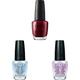 OPI Nagellack, Bogota Blackberry, 15 ml + 2 x Nail Lacquer Nagellack mit bis zu 7 Tagen Halt Ergiebig, langlebig & splitterfest 15ml