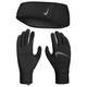 Nike Herren Essential Handschuh Stirnband Set, 082 Black/Black/Silver, XS/S