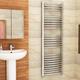 1600 x 500mm (H x W) Bathroom Central Heating Curved Ladder Towel Rail Radiator - Chrome Finish