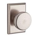 Baldwin Rustic Single Dummy Door Knob w/ Rustic Square Rose Brass in Brown | 5.3 H x 5.3 W x 3.4 D in | Wayfair 9BR3500-031