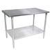 John Boos Stallion Flat Top Prep Table, Stainless Steel in Gray | 35.75 H x 84 W x 36 D in | Wayfair ST6-3084GSK