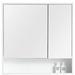 Latitude Run® Asahel Surface Mount Framed 2 Doors Medicine Cabinet w/ 2 Shelves Wood in White | 30 H x 27.75 W x 5.87 D in | Wayfair