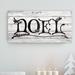 The Holiday Aisle® Noel by Olivia Rose - Wrapped Canvas Textual Art Print Canvas in White | 18 H x 36 W x 1.5 D in | Wayfair