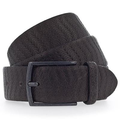 b.belt - Matteo Gürtel Leder 1 ct Grau Herren