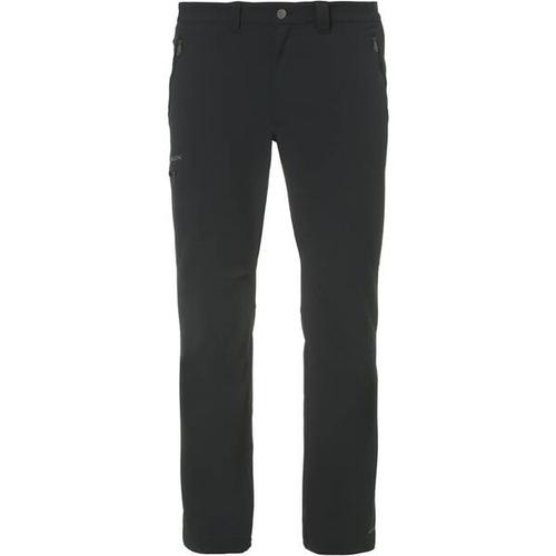 VAUDE Herren Softshellhose / Wanderhose Mens Strathcona Pants, Größe 58 KURZ in Schwarz