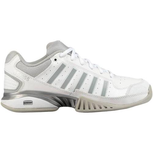 K-SWISS TENNIS Damen Tennisschuhe Indoor Receiver IV Carpet, Größe 42 in Weiß/Silber