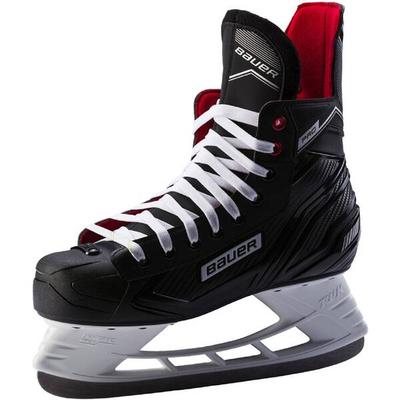 BAUER Kinder Eishockey-Schlittschuhe Pro Skate Jr., Größe 37 ½ in Schwarz/Weiß/Rot