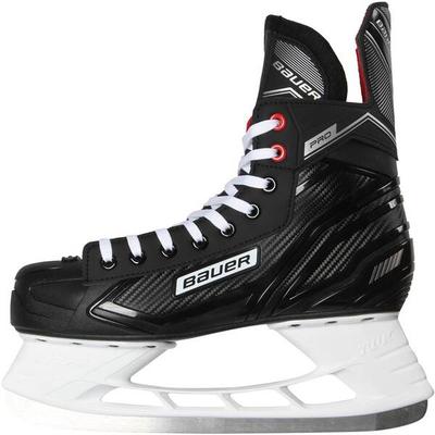 BAUER Herren Eishockey-Schlittschuhe "Complet Pro Skate", Größe 42 in Schwarz/Rot/Weiß