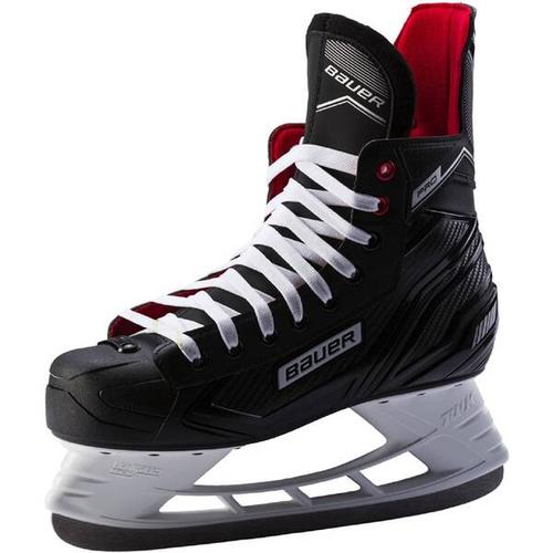 BAUER Kinder Eishockey-Schlittschuhe Pro Skate Jr., Größe 35 in Schwarz/Weiß/Rot