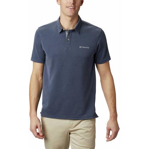 COLUMBIA-Herren-Oberteil-Nelson Point™ Polo, Größe S in Blau