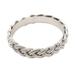 Amlapura Braid,'Braided Sterling Silver Band RIng for Women'