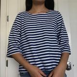 Anthropologie Tops | Anthropologie Striped Top | Color: Blue/White | Size: S