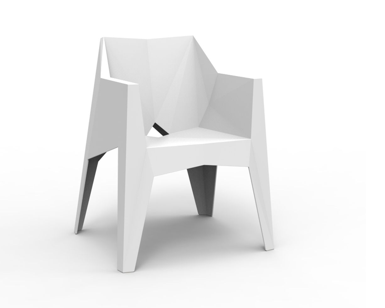 Vondom »VOXEL« Outdoor Sessel Basic matt / Ecru Image