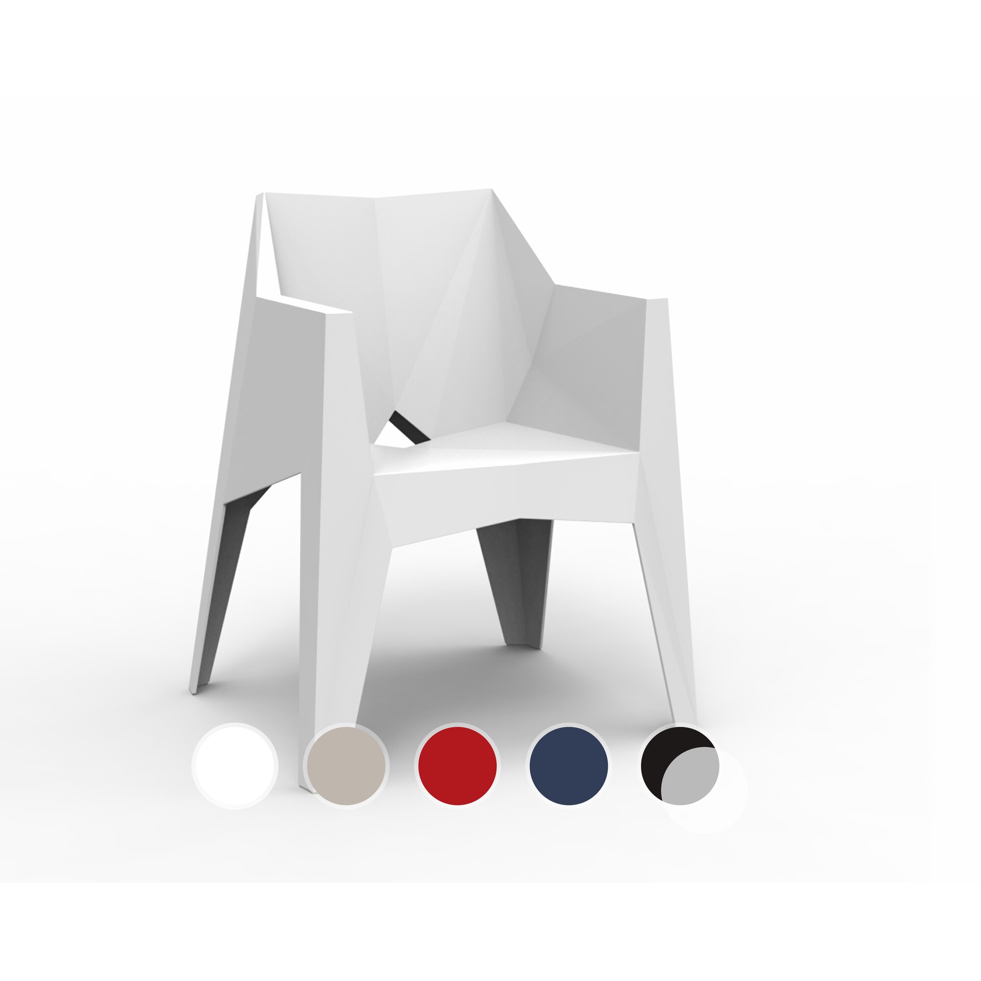 Vondom »VOXEL« Outdoor Sessel Lackiert Hochglanz / Black