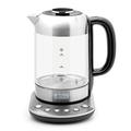 Haden Richmond Variable Temperature Control Kettle - Stainless Steel & Glass - 3000W Fast Boil & Quiet Electric Kettle - 1.7ltr Capacity - Keep Warm Function