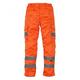 Yoko Mens Hi-Vis Cargo Trousers with Knee Pad Pockets (30in Long) (Orange)